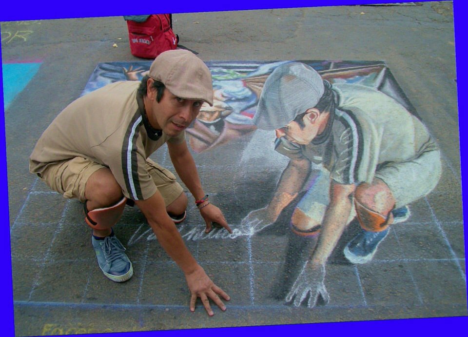 Valentino Salas Tizatlán Madonnari Street Painting 3D